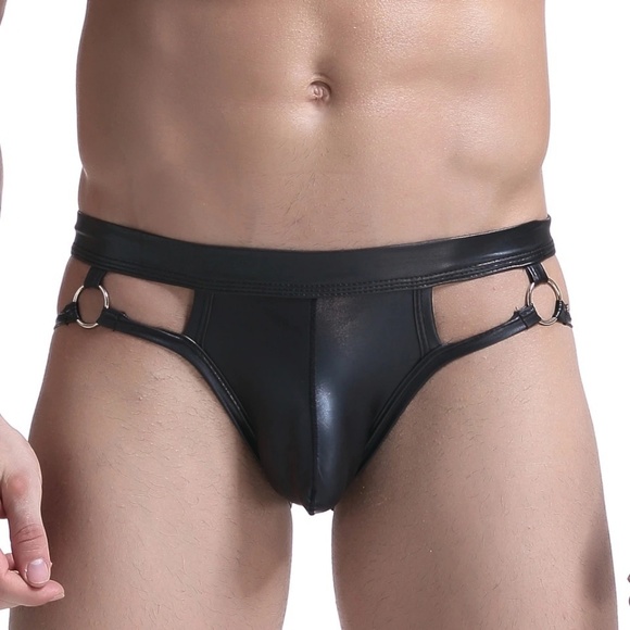 Faux Leather Jockstrap - Picture 5 of 6